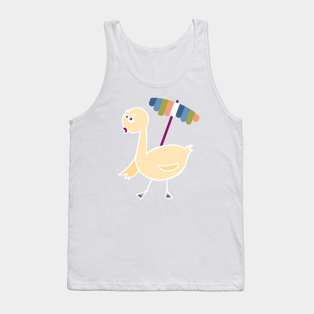 Rainbow duck Tank Top by Aurealis